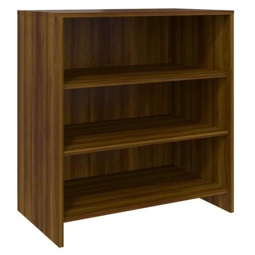Skænk 70x40,5x75 cm konstrueret træ brun egetræ