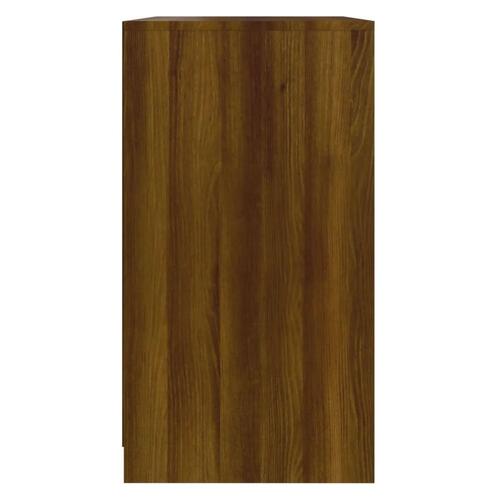 Skænk 70x40,5x75 cm konstrueret træ brun egetræ
