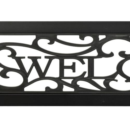Havebænk 125 cm stål sort
