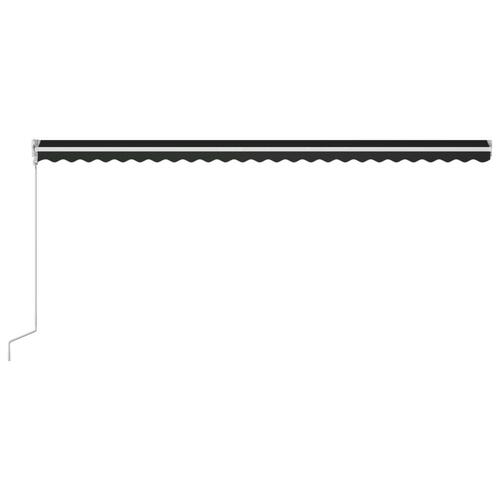 Foldemarkise automatisk betjening 600 x 300 cm antracitgrå