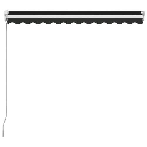 Foldemarkise med manuel betjening 350 x 250 cm antracitgrå