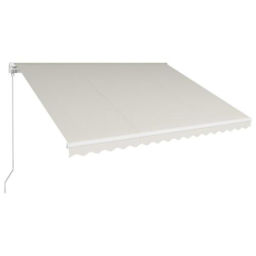 Foldemarkise manuel betjening 400 x 300 cm cremefarvet