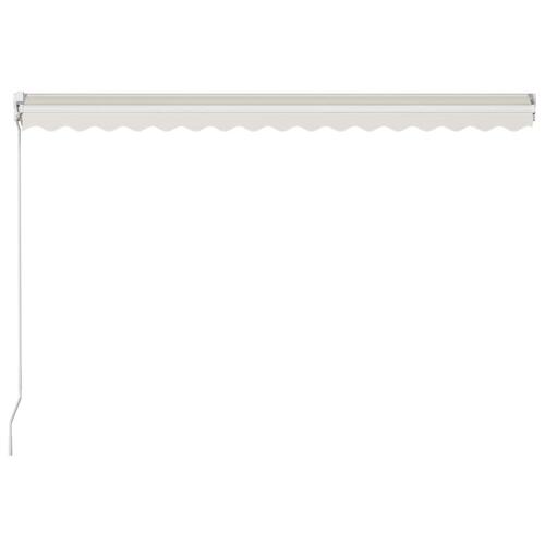 Foldemarkise manuel betjening 400 x 300 cm cremefarvet