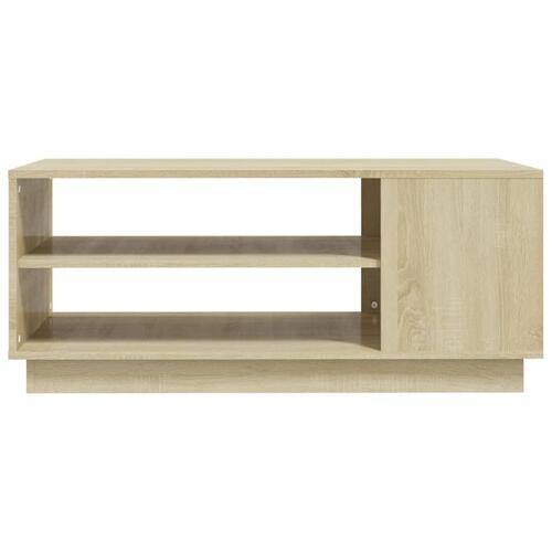 Sofabord 102x55x43 cm konstrueret træ sonoma-eg