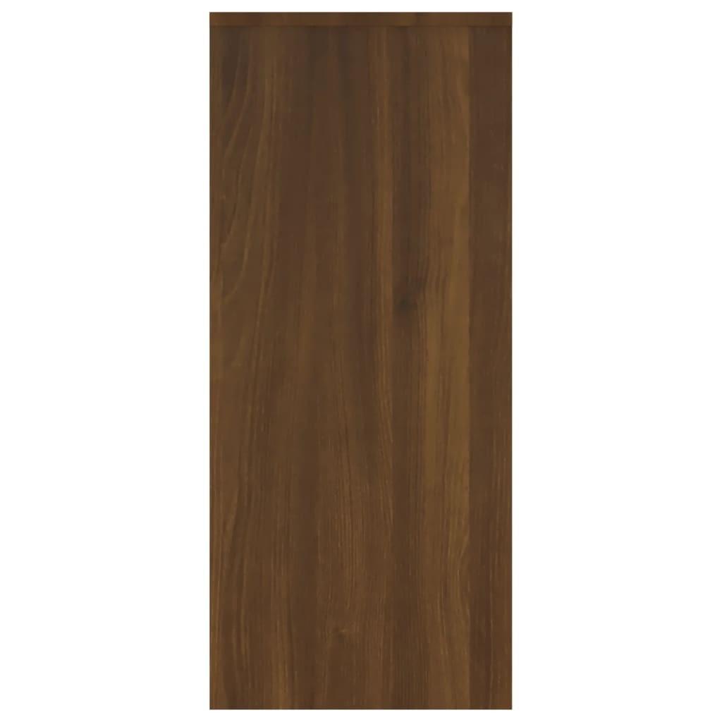 Skænk 102x33x75 cm konstrueret træ brun egetræ