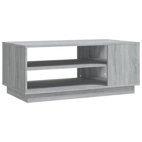 Sofabord 102x55x43 cm konstrueret træ grå sonoma-eg