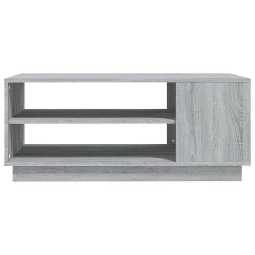 Sofabord 102x55x43 cm konstrueret træ grå sonoma-eg