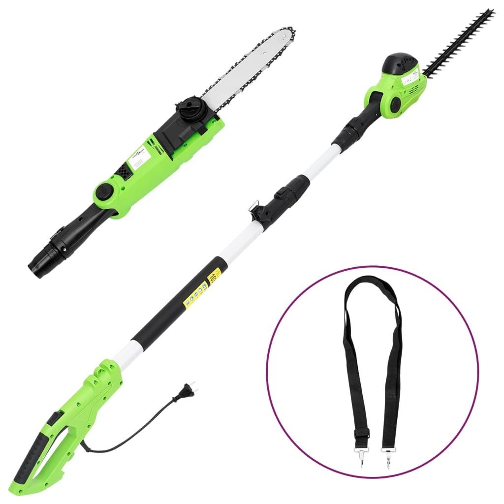 2-i-1 kædesav/hækkeklipper med teleskopstang 25/41 cm 710/550 W billede