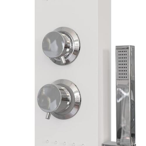 Brusepanel aluminium hvid