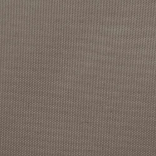 Solsejl trekantet 5×7×7 m i oxfordstof - gråbrun