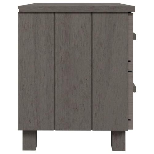 Sengeskab HAMAR 2 stk. 40x35x44,5 cm massivt fyrretræ lysegrå