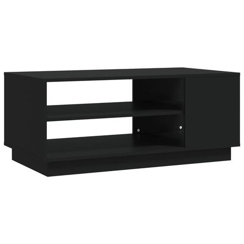 Sofabord 102x55x43 cm konstrueret træ sort