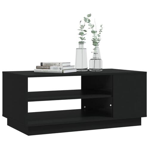 Sofabord 102x55x43 cm konstrueret træ sort