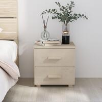 Sengeskab HAMAR 40x35x44,5 cm massivt fyrretræ honningfarvet