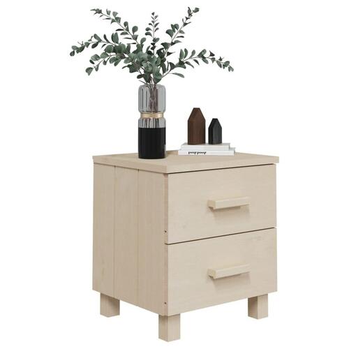 Sengeskab HAMAR 40x35x44,5 cm massivt fyrretræ honningfarvet