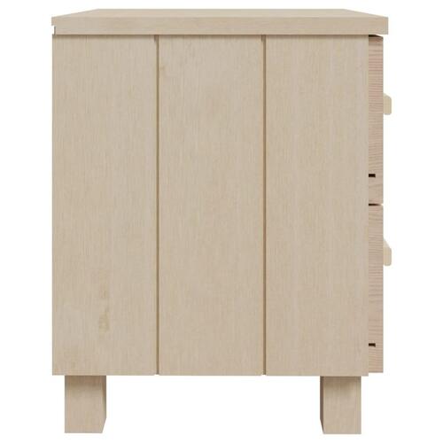 Sengeskab HAMAR 40x35x44,5 cm massivt fyrretræ honningfarvet