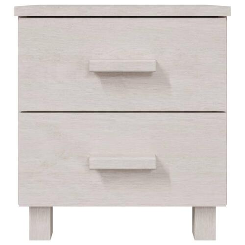 Sengeskab HAMAR 40x35x44,5 cm massivt fyrretræ hvid