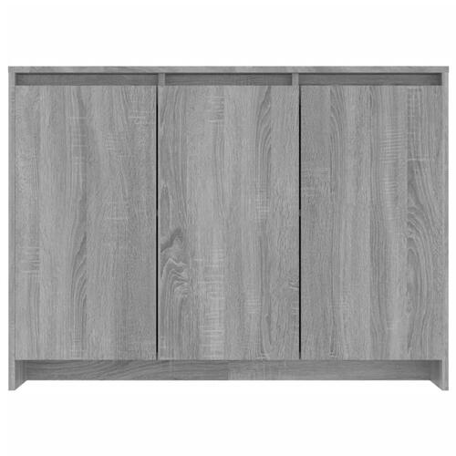 Skænk 102x33x75 cm konstrueret træ grå sonoma-eg