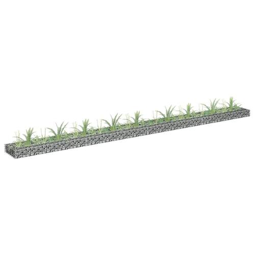 Gabion-højbed 360x30x10 cm galvaniseret stål