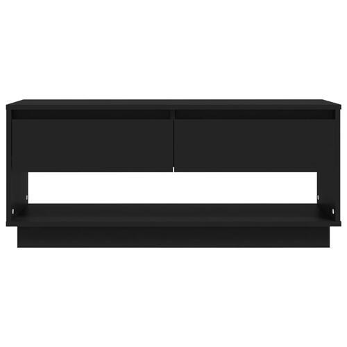 Tv-bord 102x41x44 cm spånplade sort