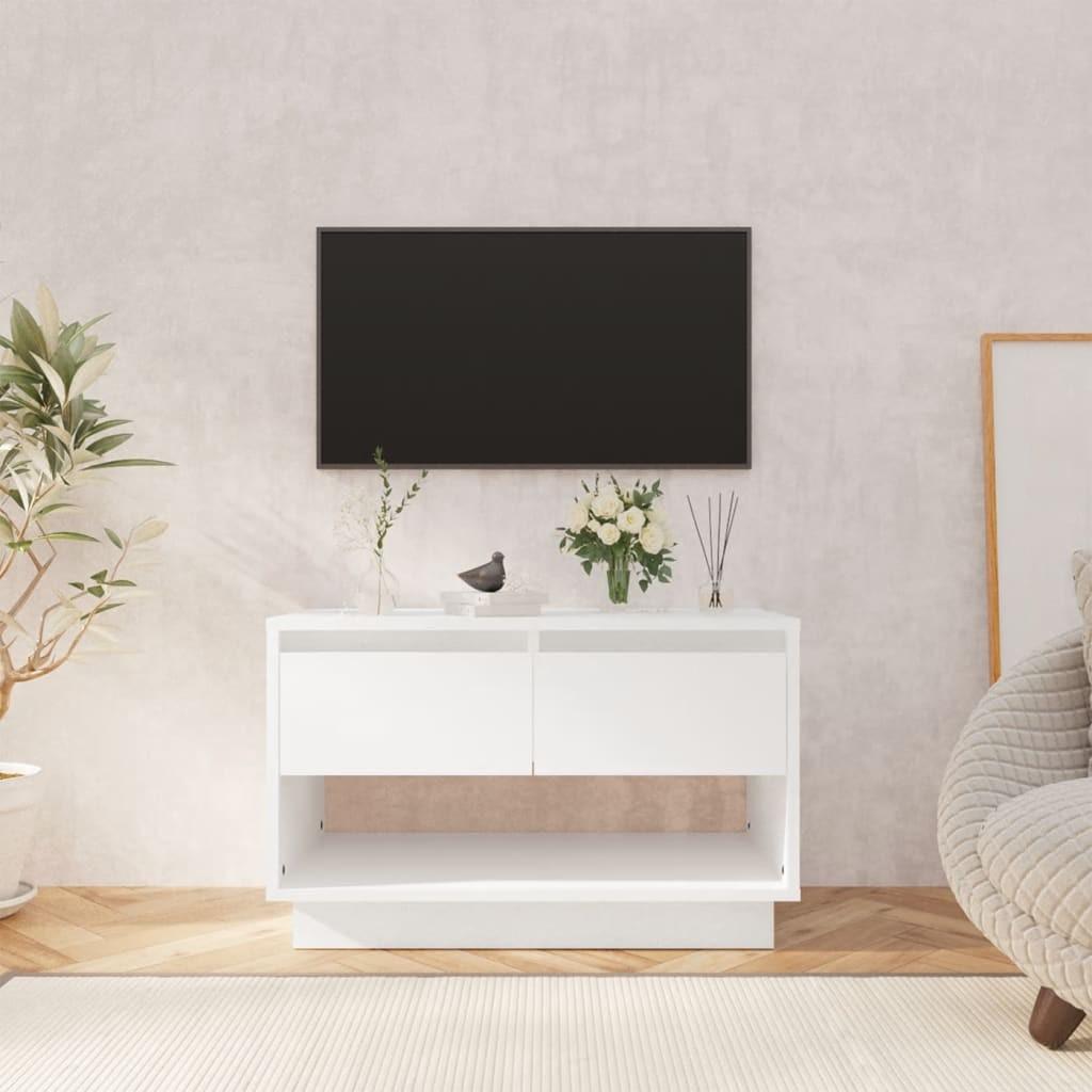 Tv-skab 70x41x44 cm konstrueret træ hvid