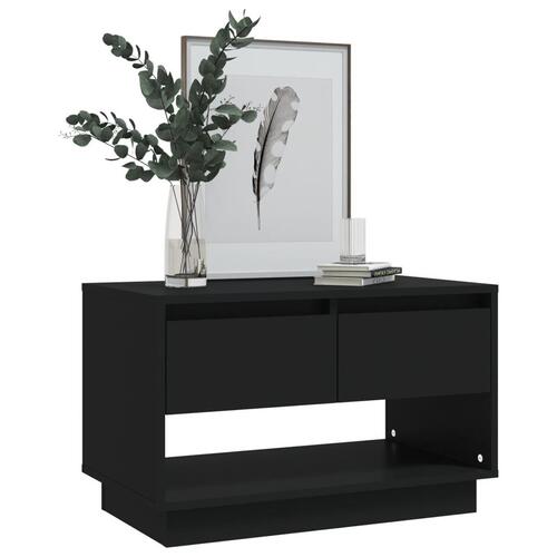 Tv-skab 70x41x44 cm spånplade sort
