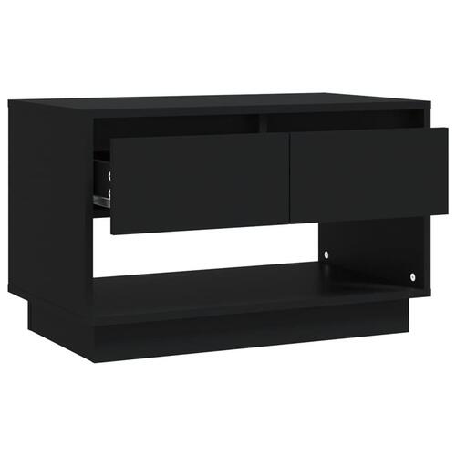 Tv-skab 70x41x44 cm spånplade sort