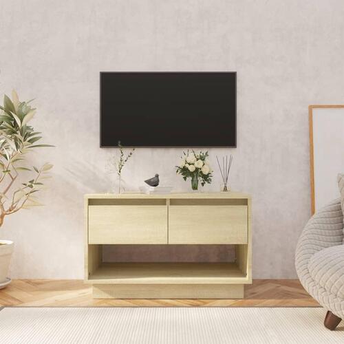 Tv-bord 70x41x44 cm spånplade sonoma-eg