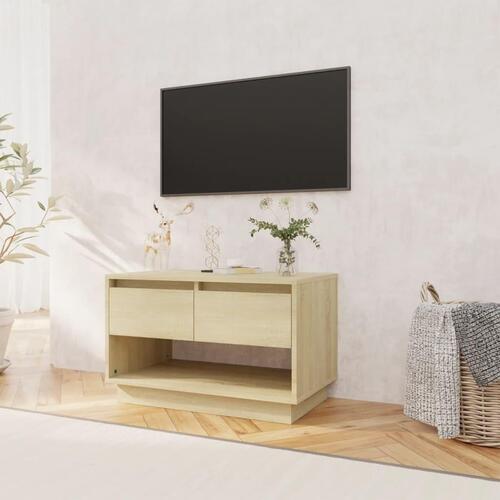 Tv-bord 70x41x44 cm spånplade sonoma-eg