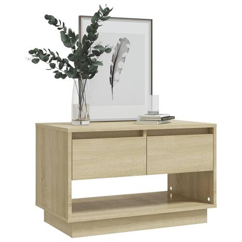 Tv-bord 70x41x44 cm spånplade sonoma-eg