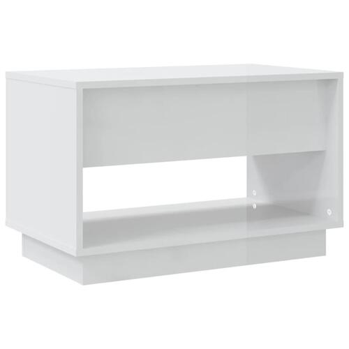 Tv-bord 70x41x44 cm spånplade hvid højglans