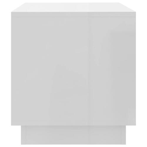 Tv-bord 70x41x44 cm spånplade hvid højglans