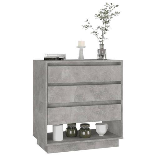Skænk 70x41x75 cm spånplade betongrå