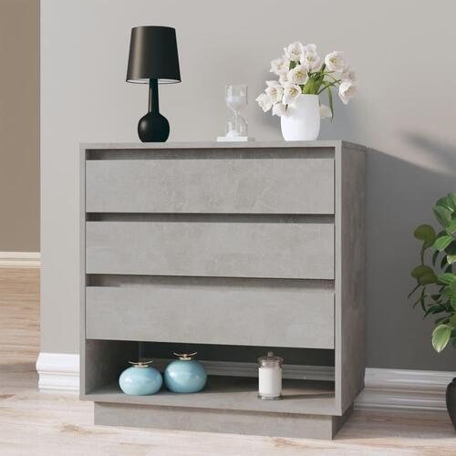 Skænk 70x41x75 cm spånplade betongrå