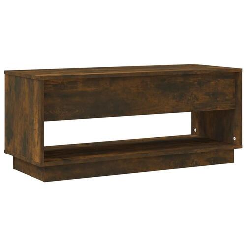 Tv-bord 102x41x44 cm spånplade røget egetræsfarve