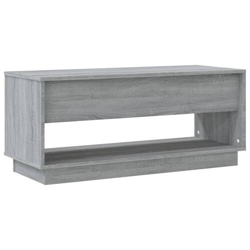 Tv-bord 102x41x44 cm spånplade grå sonoma-eg