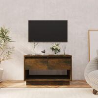 Tv-bord 70x41x44 cm spånplade røget egetræsfarve