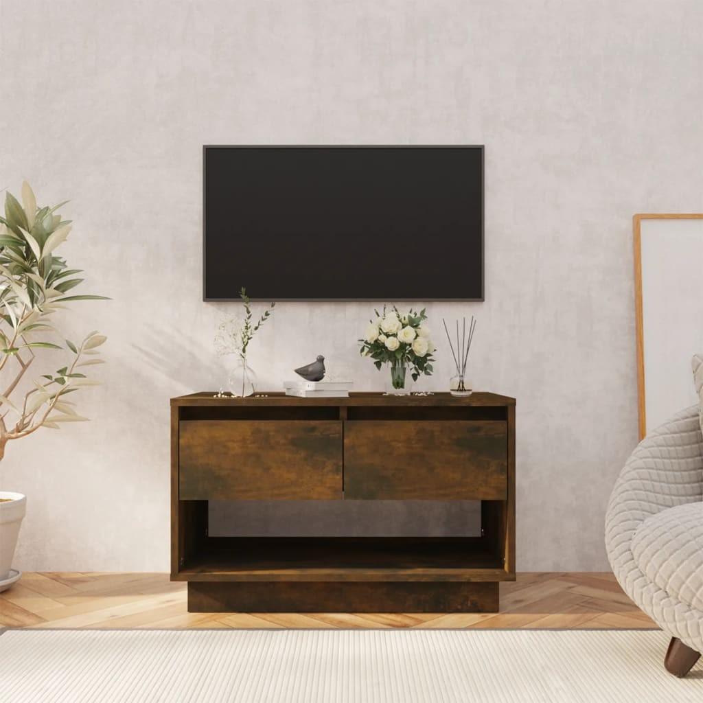 Tv-bord 102x41x44 cm konstrueret træ røget egetræsfarve