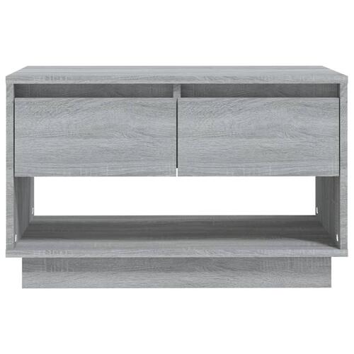 Tv-bord 70x41x44 cm spånplade grå sonoma-eg
