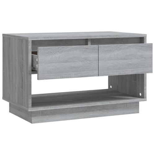Tv-bord 70x41x44 cm spånplade grå sonoma-eg