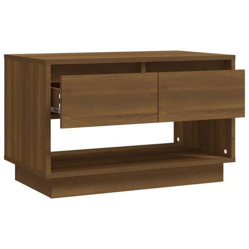 Tv-bord 70x41x44 cm spånplade brun egetræsfarve