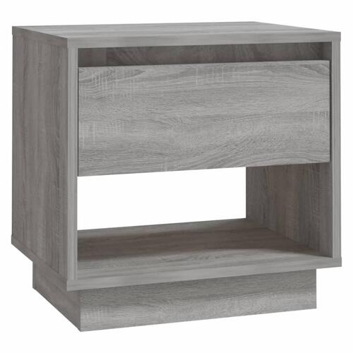 Sengebord 45x34x44 cm spånplade sonoma-eg