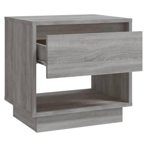 Sengebord 45x34x44 cm spånplade sonoma-eg