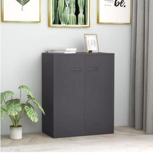 Skænk 60 x 30 x 75 cm spånplade grå