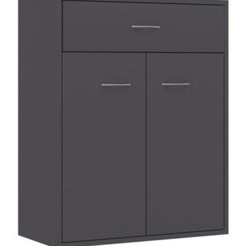 Skænk 60 x 30 x 75 cm spånplade grå