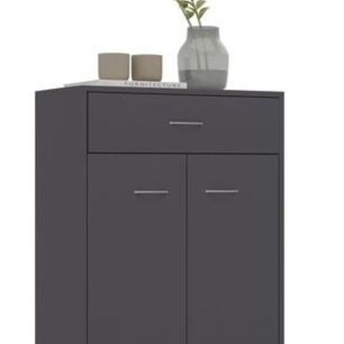 Skænk 60 x 30 x 75 cm spånplade grå