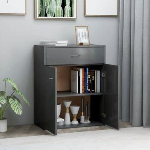 Skænk 60 x 30 x 75 cm spånplade grå