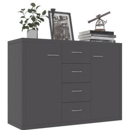Skænk 88 x 30 x 65 cm spånplade grå