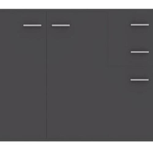 Skænk 105x30x75 cm konstrueret træ grå