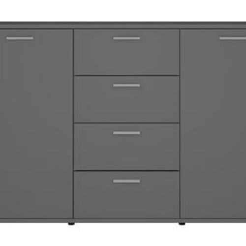 Skænk 120x35,5x75 cm konstrueret træ grå